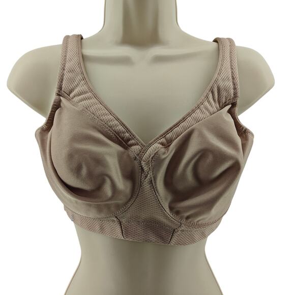 Glamorise Sport 1006 MagicLift Seamless Sports Bra Cafe 34D - Picture 1 of 4